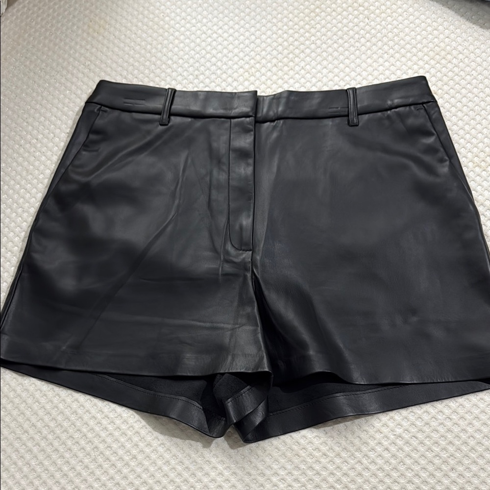 Express Black Leather Women's Shorts size 10